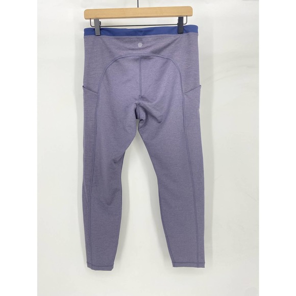 Athleta Ultimate Stash Pocket 7/8 Tight Dress Blue Hearth Rose Sz Large - Picture 9 of 9